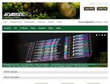 Tablet Screenshot of acvaristic.ro